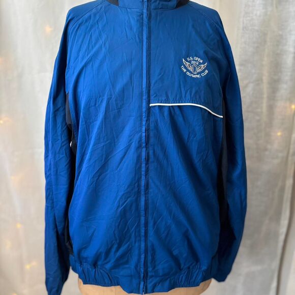 Ax Men's Blue Windbreaker Jacket in Navy Size XL - Picture 1 of 8
